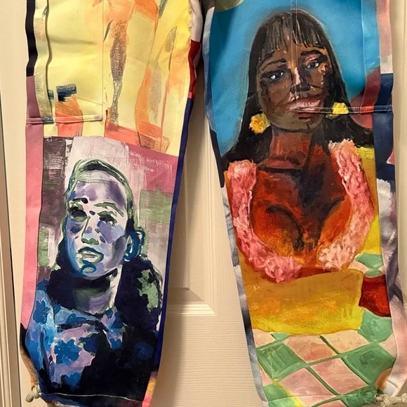 RARE KidSuper “Breathing Life into the Inanimate” Print Silky Cargo Pants - Picture 5 of 16